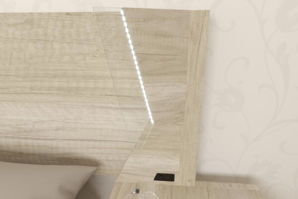 RESPALDO NOTTE 2 METROS CON LED Y CARGADOR USB - Imagen 3