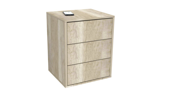 MESA DE LUZ 3 CAJONES cod 3004 - Imagen 3