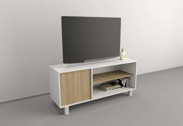 RACK TV 1.30 M 1 PUERTA cod. 4102 - Imagen 3