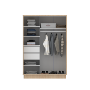 PLACARD MELAMINA PUERTAS CORREDIZAS 1.35 m PE135