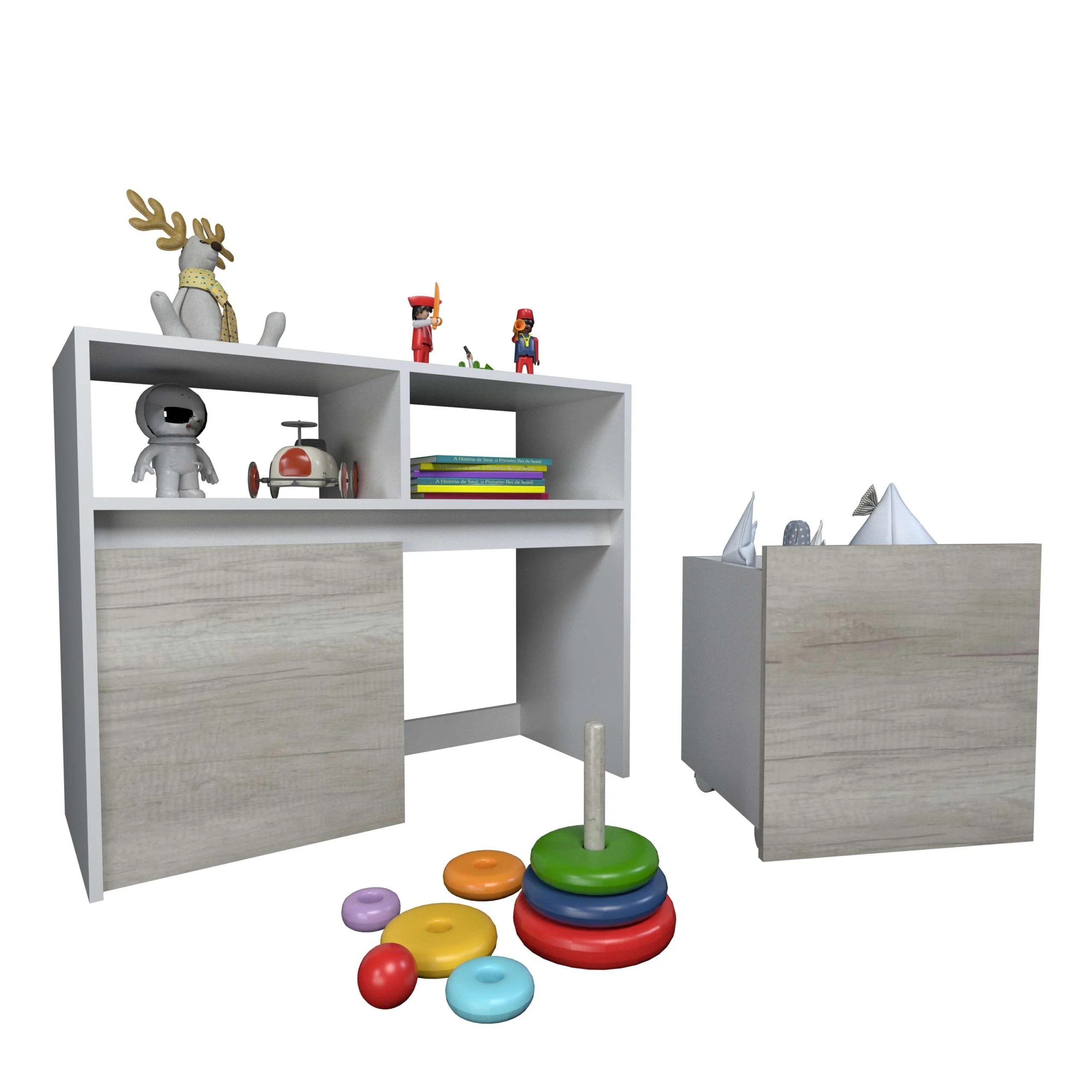 Juguetero con Ruedas Muebles Ros ⋆ Decoinfant