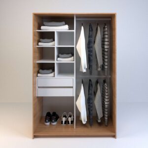 VESTIDOR SIN PUERTAS 1.20 M X 1.80 O 2.12 M ALTO cod. 6511/6512