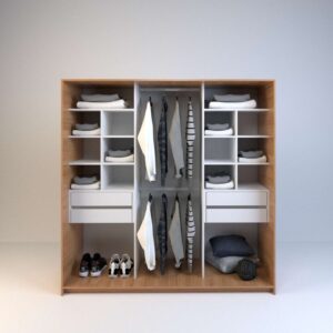 VESTIDOR SIN PUERTAS 1.80 M X 1.80 O 2.12 M ALTO cod. 6513/6514