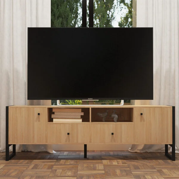 RACK TV INDUSTRIAL 65″ 2 PUERTAS 2 CAJONES 1.83 M cod. DST05 - Imagen 2