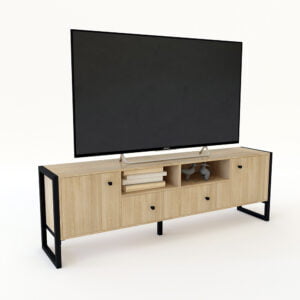 RACK TV INDUSTRIAL 65″ 2 PUERTAS 2 CAJONES 1.83 M cod. DST05