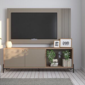 Rack tv 65″ 2 puertas con panel 1.80 m