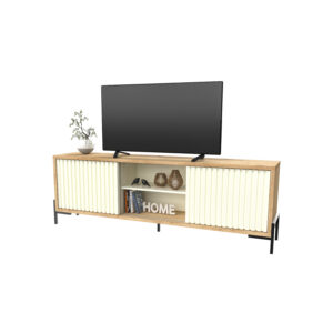 Rack tv 65″ 2 puertas varilladas 1.80 m