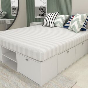 BASE 4 CAJONES, BAULERA Y ZAPATEROS 1.40 BLANCA