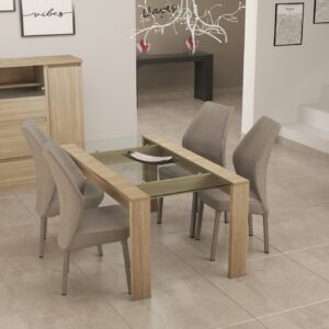 MESA TAPA DE VIDRIO AWEN