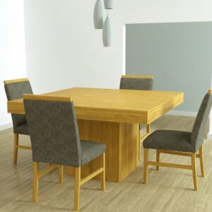 MESA INDO 1.30 O 1.40 M MDF ENCHAPADO EN GUATAMBU