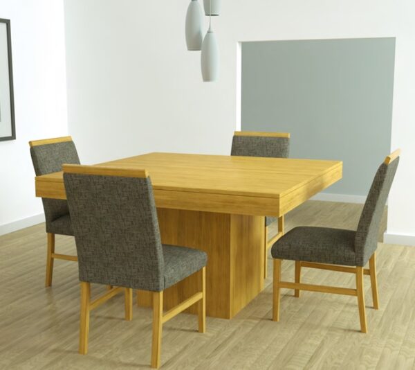 MESA INDO 1.30 O 1.40 M MDF ENCHAPADO EN GUATAMBU