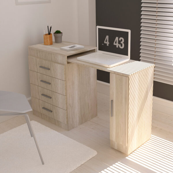 Escritorio Mesa Extensible con Cajonera - Imagen 2