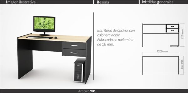 MUEBLES DE OFICINA LINEA CLASIC (ESCRITORIOS,BIBLIOTECAS,MESAS DIRECTORIO) - Imagen 4