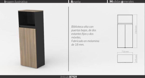 MUEBLES DE OFICINA LINEA INDUSTRIAL (ESCRITORIOS,BIBLIOTECAS) - Imagen 8