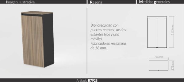 MUEBLES DE OFICINA LINEA INDUSTRIAL (ESCRITORIOS,BIBLIOTECAS) - Imagen 9