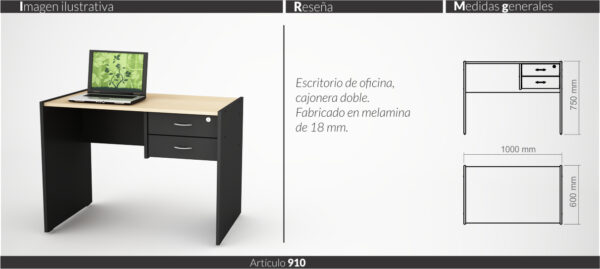 MUEBLES DE OFICINA LINEA CLASIC (ESCRITORIOS,BIBLIOTECAS,MESAS DIRECTORIO) - Imagen 5