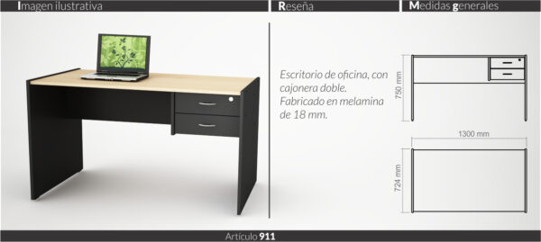 MUEBLES DE OFICINA LINEA CLASIC (ESCRITORIOS,BIBLIOTECAS,MESAS DIRECTORIO) - Imagen 6