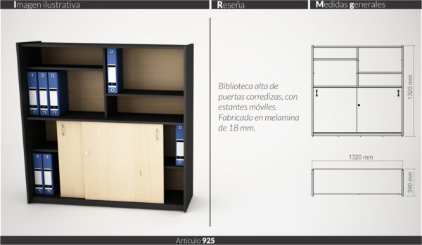 MUEBLES DE OFICINA LINEA CLASIC (ESCRITORIOS,BIBLIOTECAS,MESAS DIRECTORIO) - Imagen 18