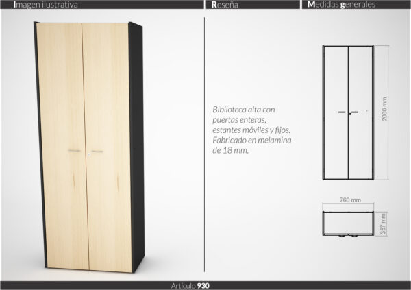 MUEBLES DE OFICINA LINEA CLASIC (ESCRITORIOS,BIBLIOTECAS,MESAS DIRECTORIO) - Imagen 15