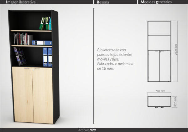 MUEBLES DE OFICINA LINEA CLASIC (ESCRITORIOS,BIBLIOTECAS,MESAS DIRECTORIO) - Imagen 14
