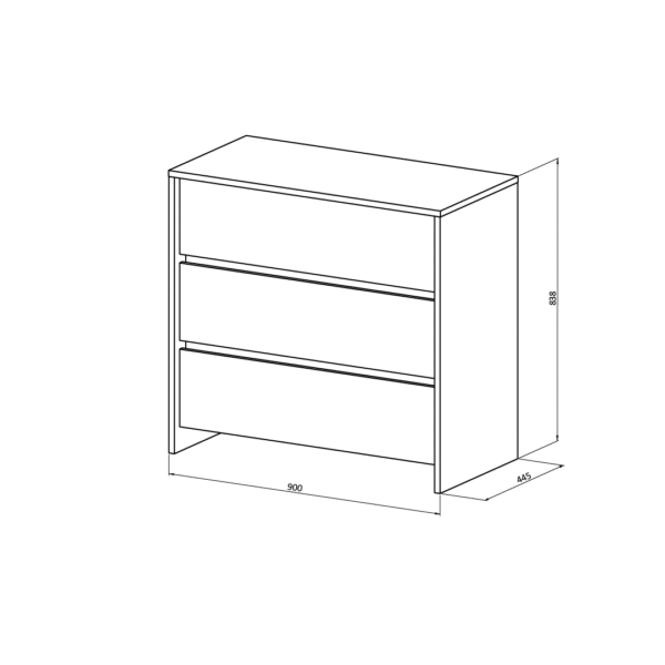 COMODA Y MESAS DE LUZ NIZA - Imagen 2