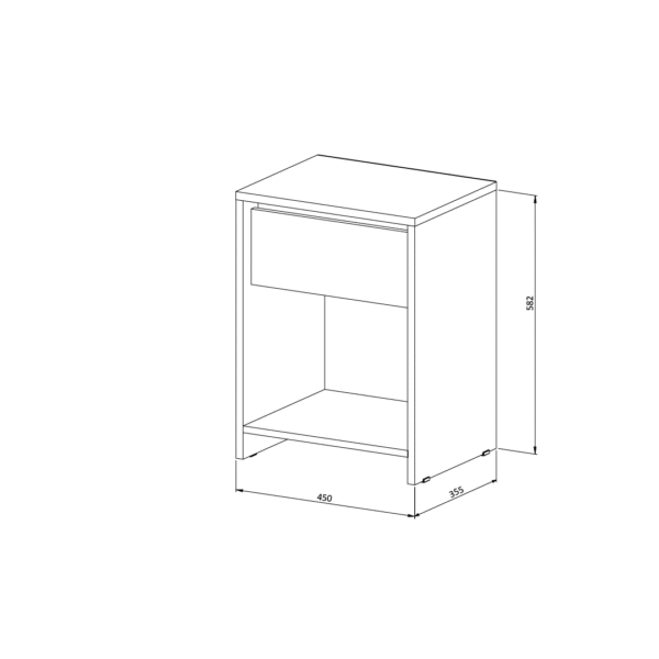 COMODA Y MESAS DE LUZ NIZA - Imagen 6