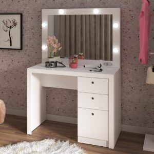 TOCADOR HOLLYWOOD CON LUCES 90 CM