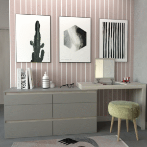 COMODA 6 CAJONES CON MAQUILLADOR/ESCRITORIO