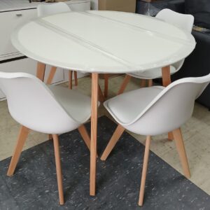 MESA 1.10 M + 4 SILLAS TULIP