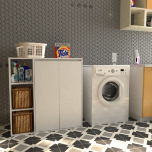 ORGANIZADOR LAVADERO BLANCO 87 CM