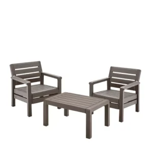 JUEGO DE JARDIN/BALCON BARU COLOR MOCCA X 3 O X 4 PIEZAS