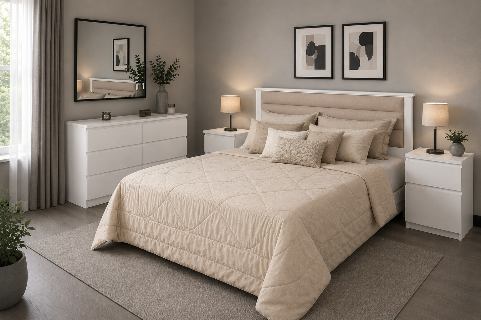 COMODA PRISMA 4/6/8 CAJONES LACA BLANCA - Imagen 16