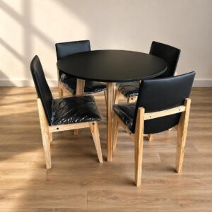 MESA REDONDA 90 CM O 1.20 M + 4 SILLAS