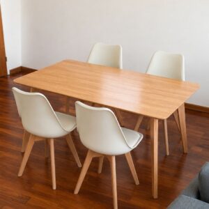 MESA PARAISO + SILLAS TULIP