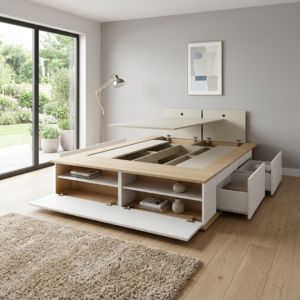 BOX EXTENSIBLE 1.40/1.60 M CON BAULERAS