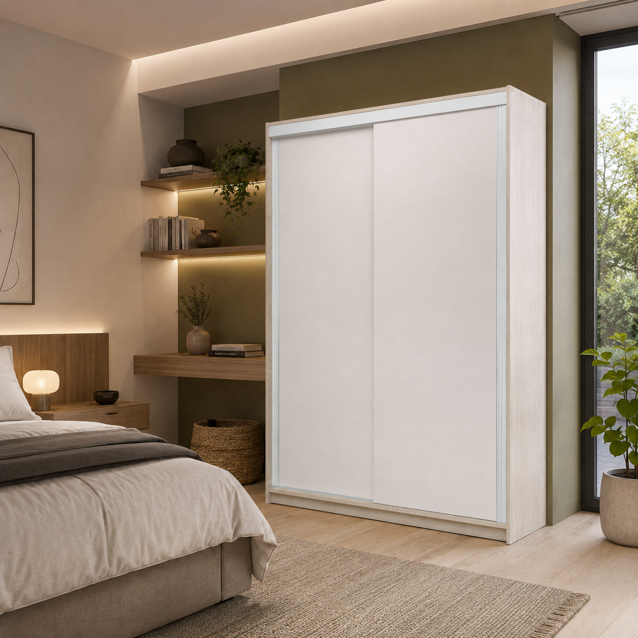PLACARD 2 PUERTAS 1.30 M CON O SIN BAULERA cod. 6515/6516 - Imagen 9