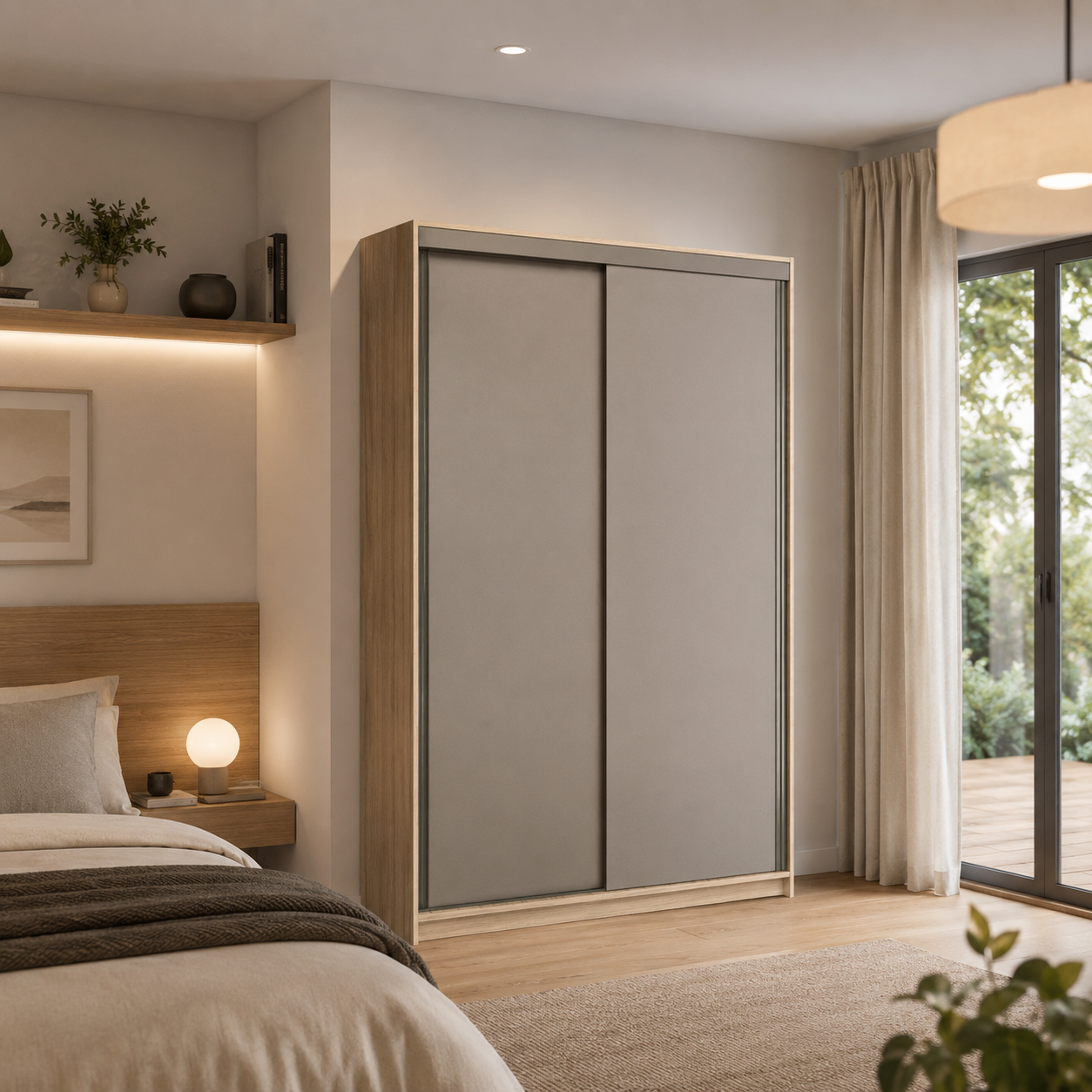 PLACARD 2 PUERTAS 1.30 M CON O SIN BAULERA cod. 6515/6516 - Imagen 6