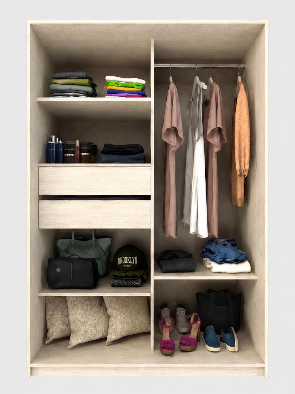 PLACARD 2 PUERTAS 1.30 M CON O SIN BAULERA cod. 6515/6516 - Imagen 16